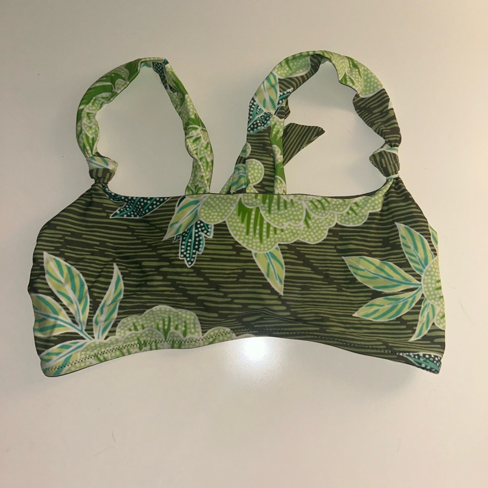 Aerie floral print bikini top